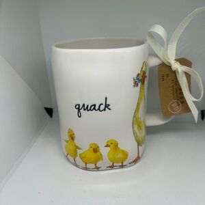 Rae Dunn Quack Duck Family Mug - Cream